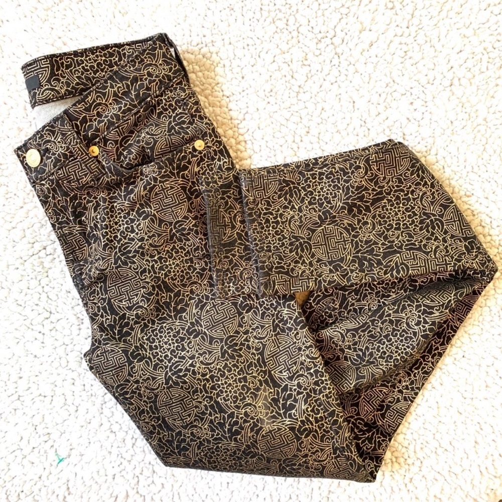 Seven Black and Gold Jeans
